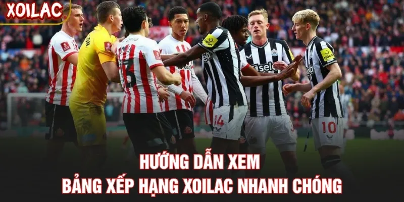 Hướng dẫn xem bảng xếp hạng Xoilac nhanh chóng