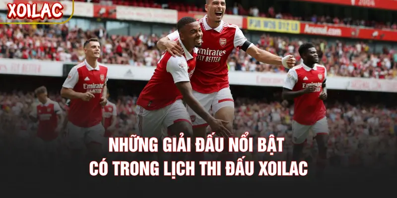 Những giải đấu nổi bật có trong lịch thi đấu XOILAC